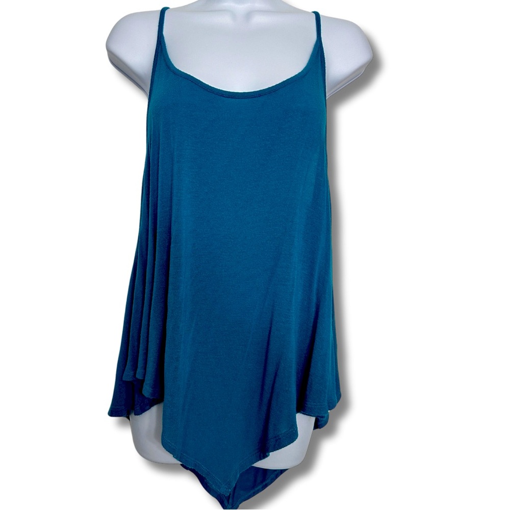 LOVE ON A HANGER Spaghetti Strap Tank Top Turquoise Blue Women’s Size XL